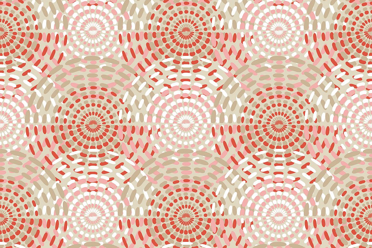 Polka dot seamless pattern. Dotted circle. Vector illustration. Textile rapport. example image 1