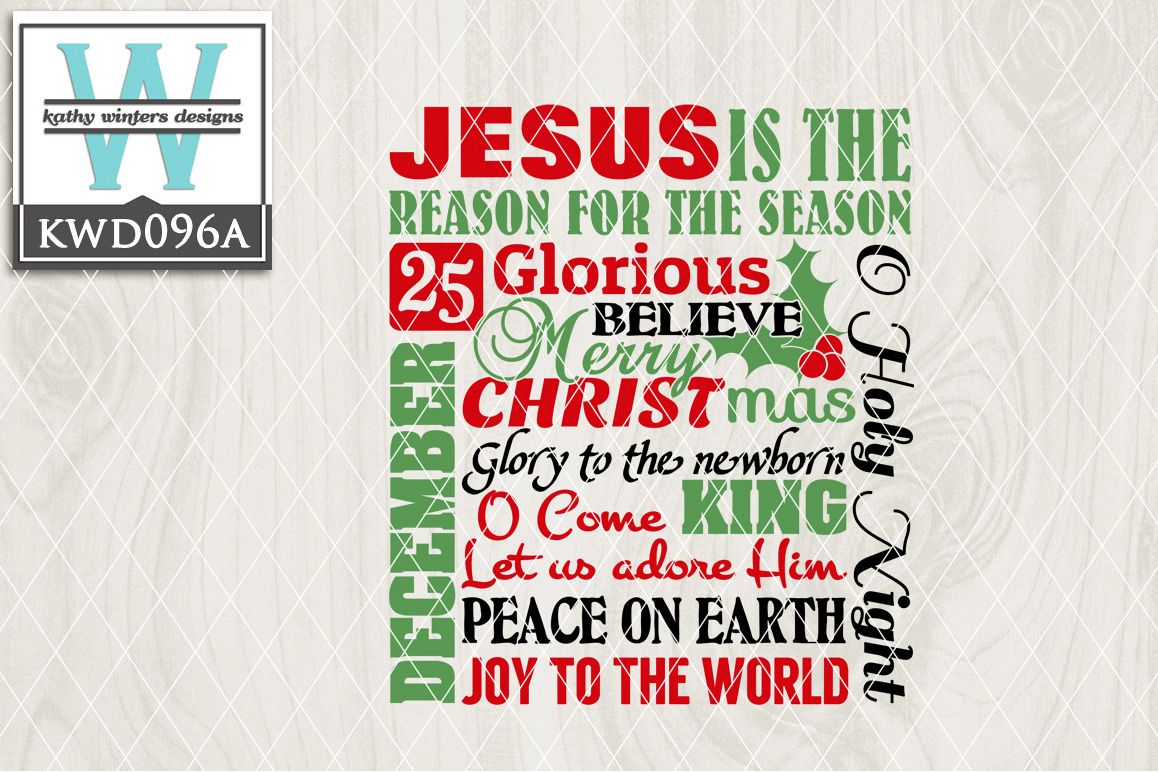 Christmas Cutting File KWD096A example image 1