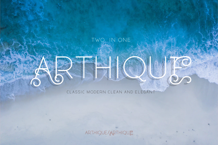 ARTHIQUE ELEGANT FONT example image 1