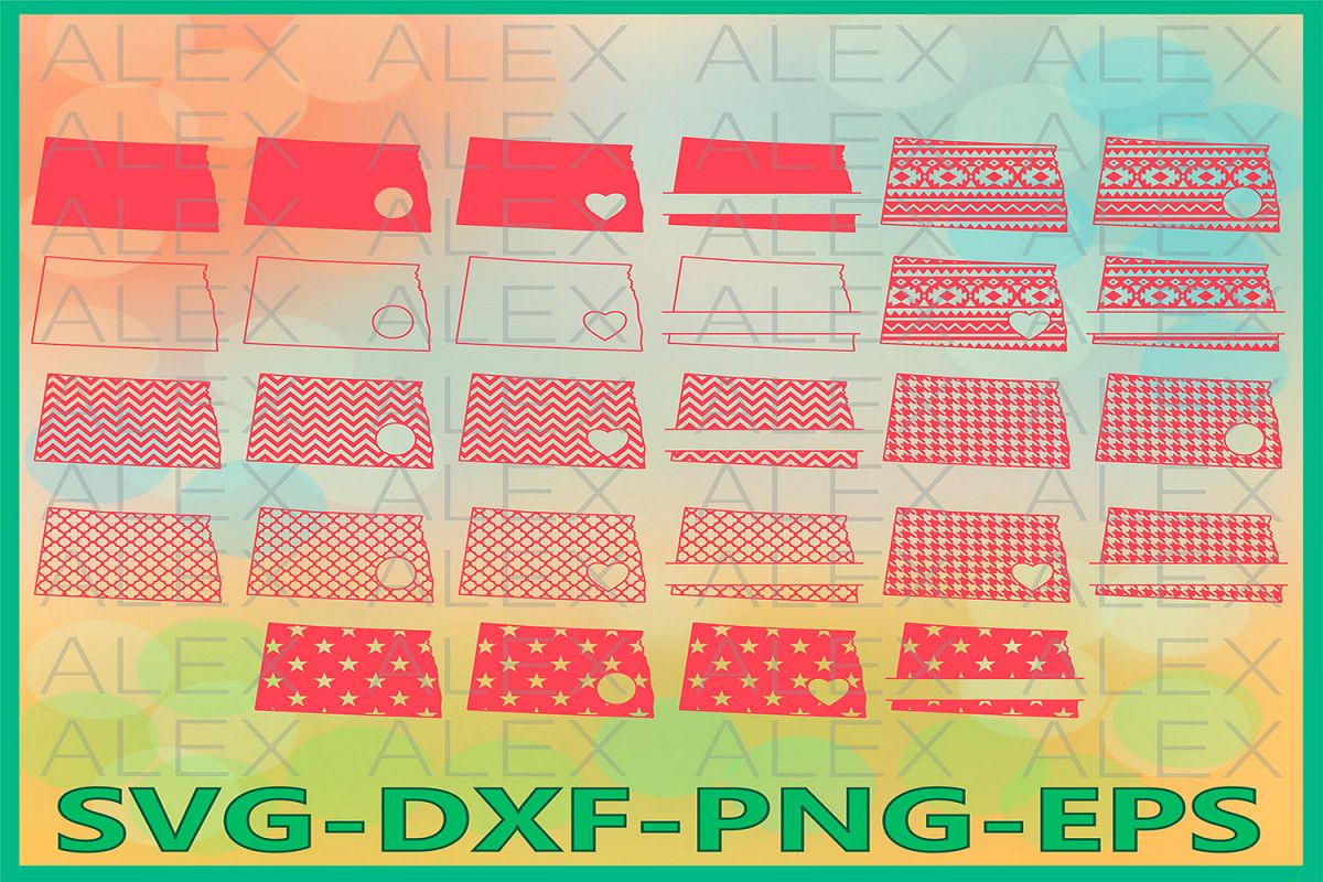 North Dakota State SVG, North Dakota SVG files for Cricut example image 1
