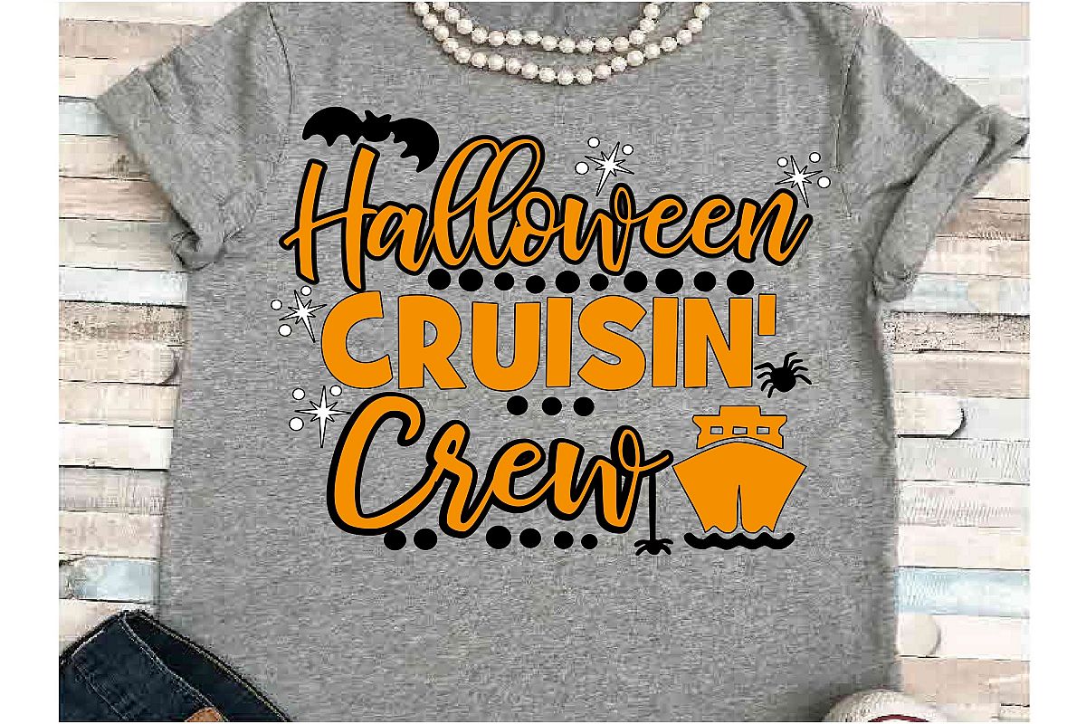 Cruise SVG DXF JPEG Silhouette Cameo Cricut Halloween crew example image 1