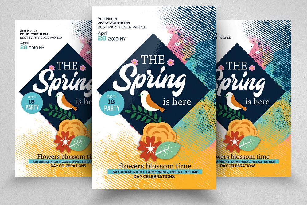 Spring Is Coming Flyer Template example image 1