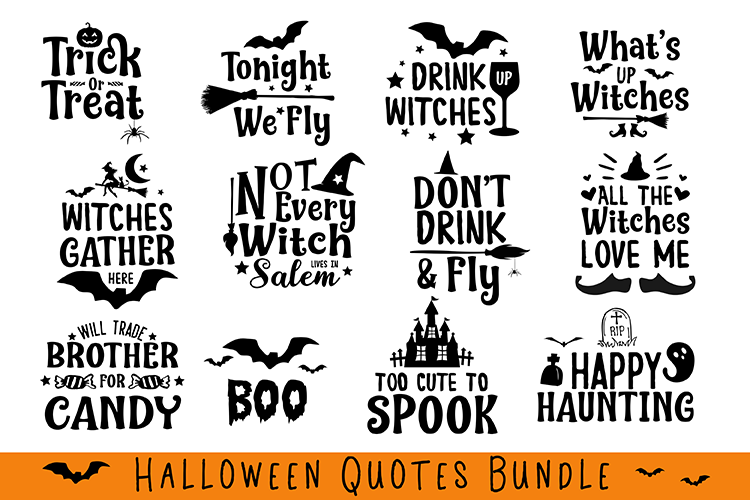 Halloween Quotes Bundle example image 1