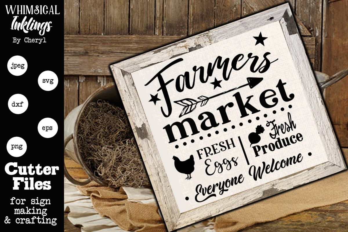 Farmers Market Everyone Welcome SVG example image 1