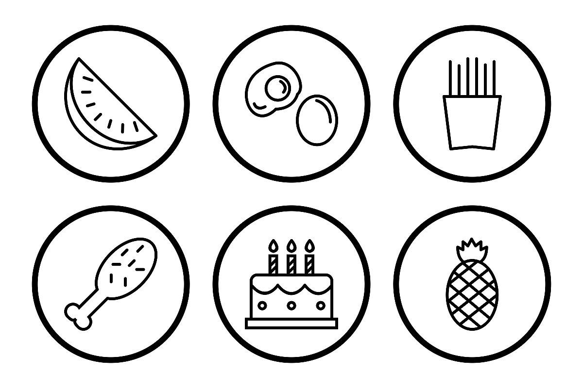 Set Of Food Icons example image 1