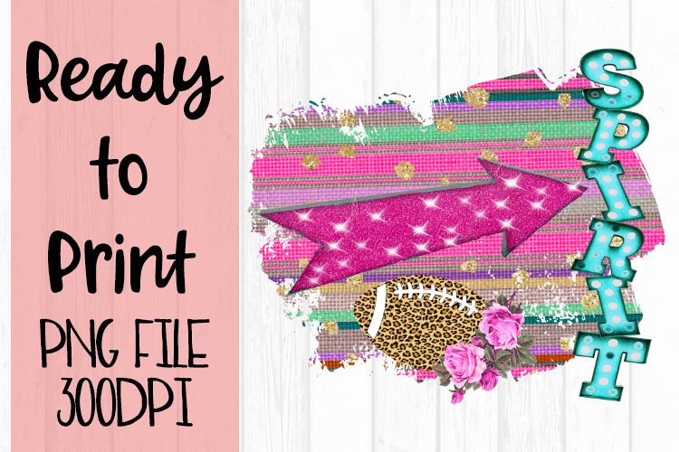 Football Spirit Serape Ready to Print example image 1
