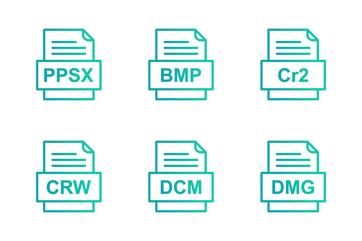 Set Of File Formats Icons example image 1