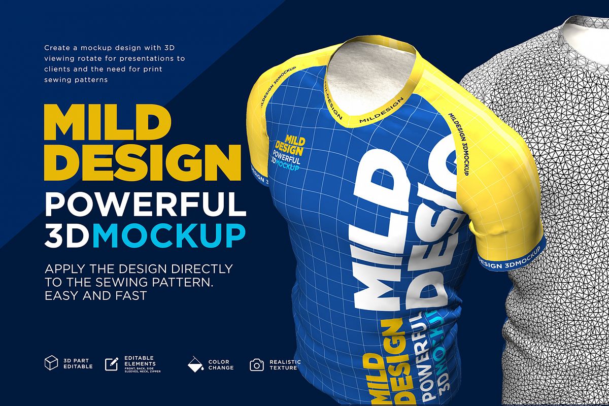 Download 3D Ciclism T Shirt Mockup Free / Make a 3d t shirt mock up ...