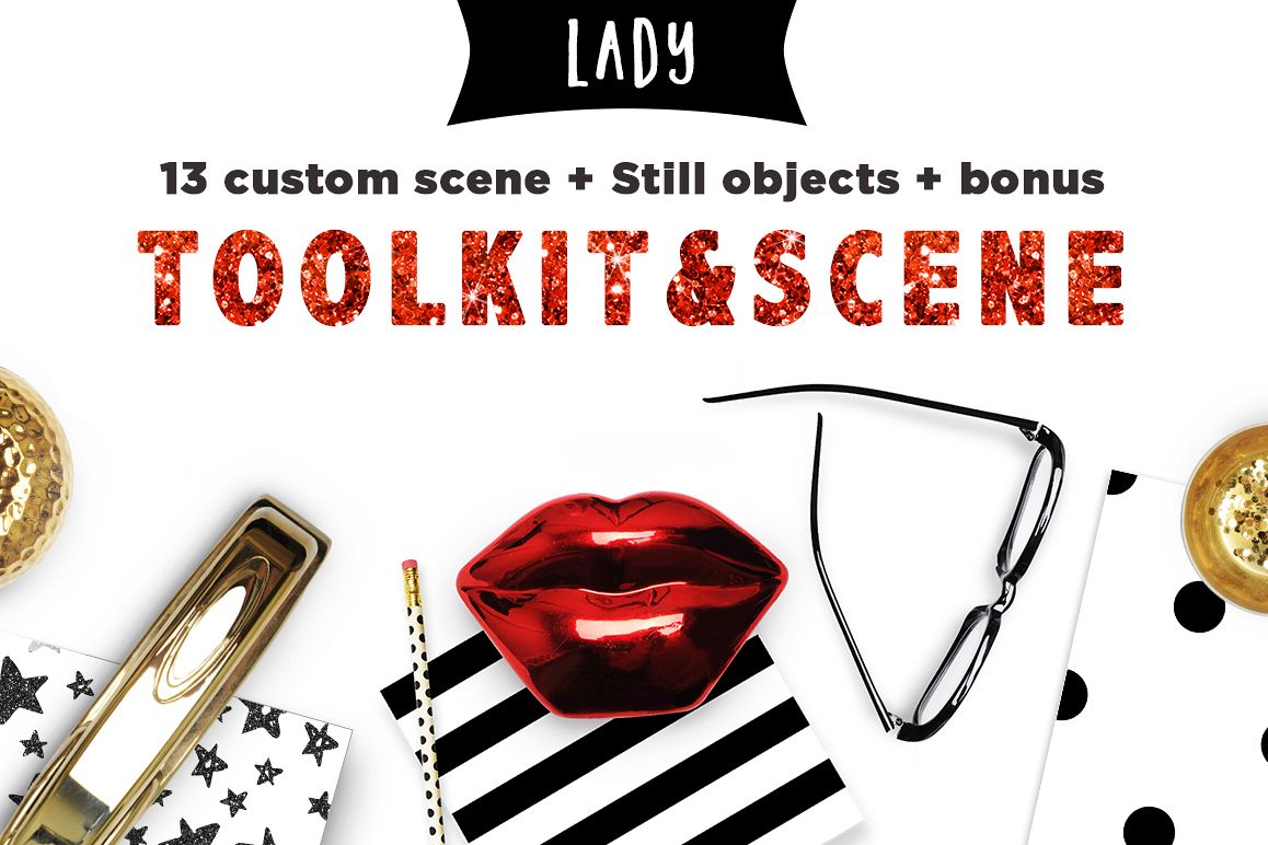 Toolkit Business Lady Mockups example image 1