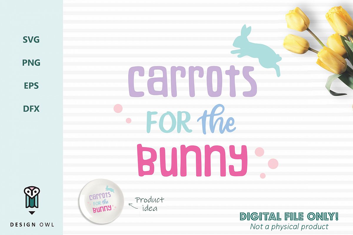 Carrots for the bunny - Easter SVG cut file example image 1