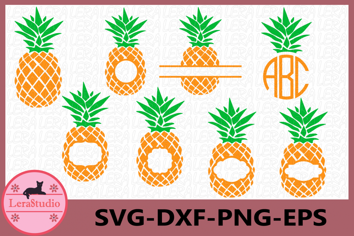 Download Pineapples SVG, Pineapple Monogram SVG, Pineapple Pattern ...