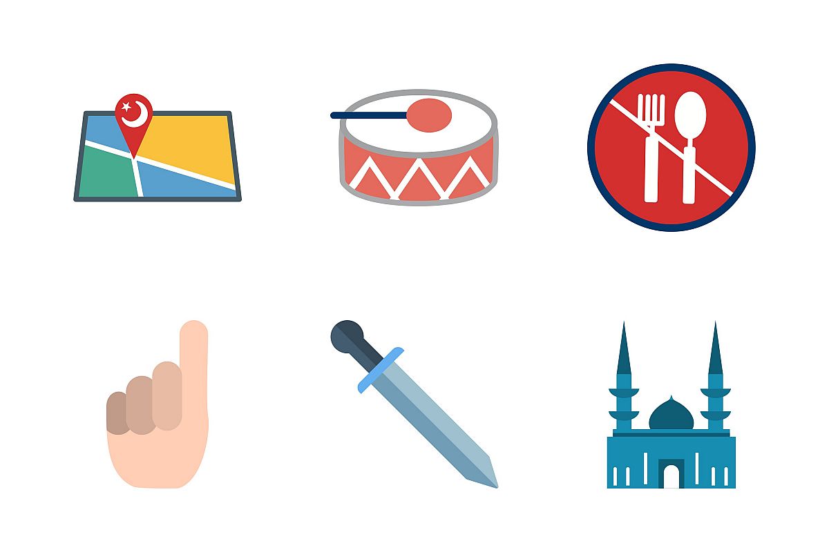 Set Of Ramadan Icons example image 1