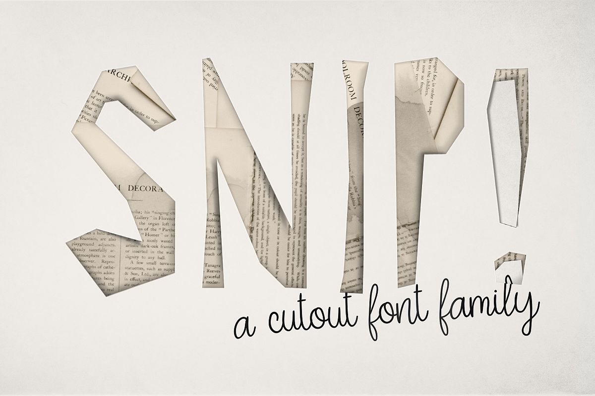 SNIP! Font Family example image 1