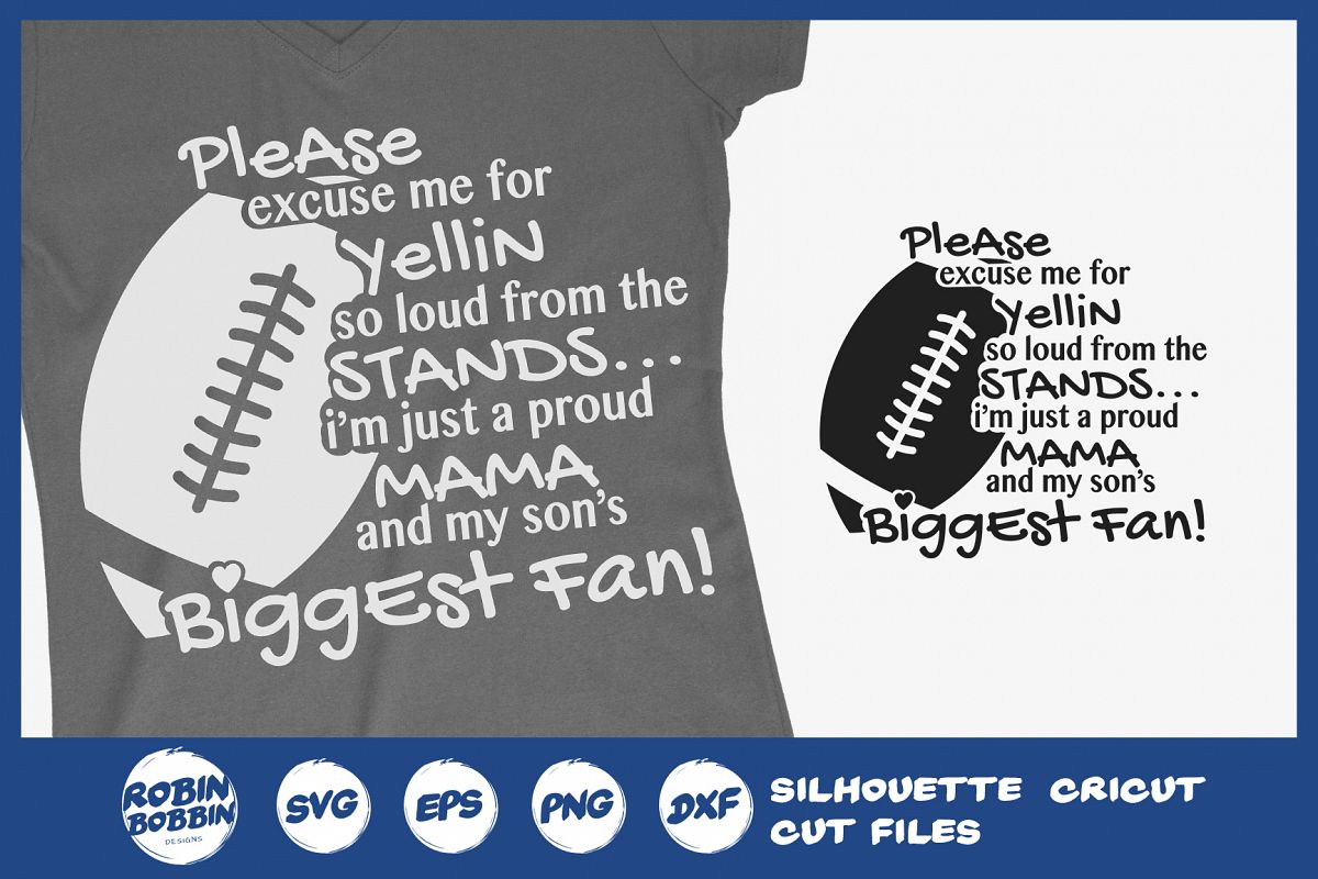 Football Mom SVG - Biggest Fun SVG example image 1