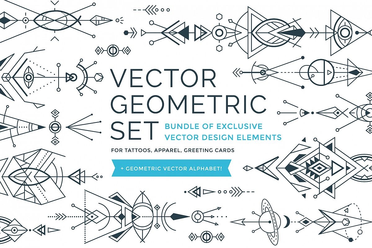 Vector Geometric Set example image 1