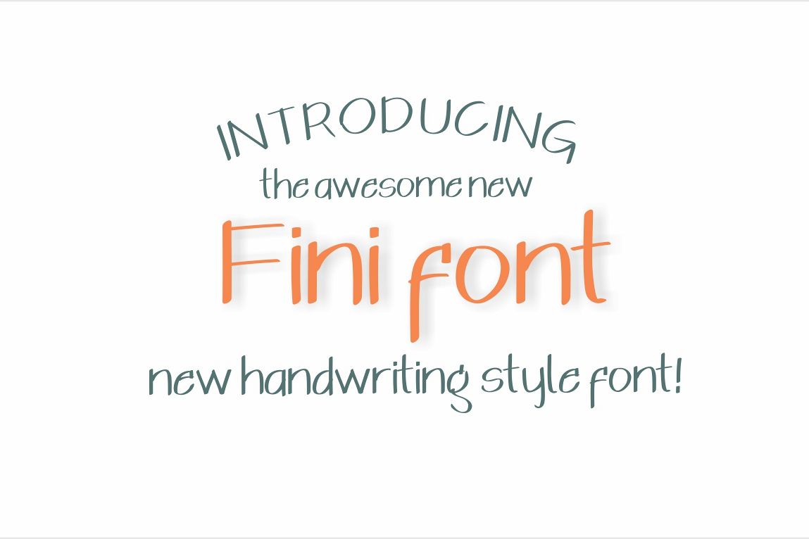 Fini Font example image 1