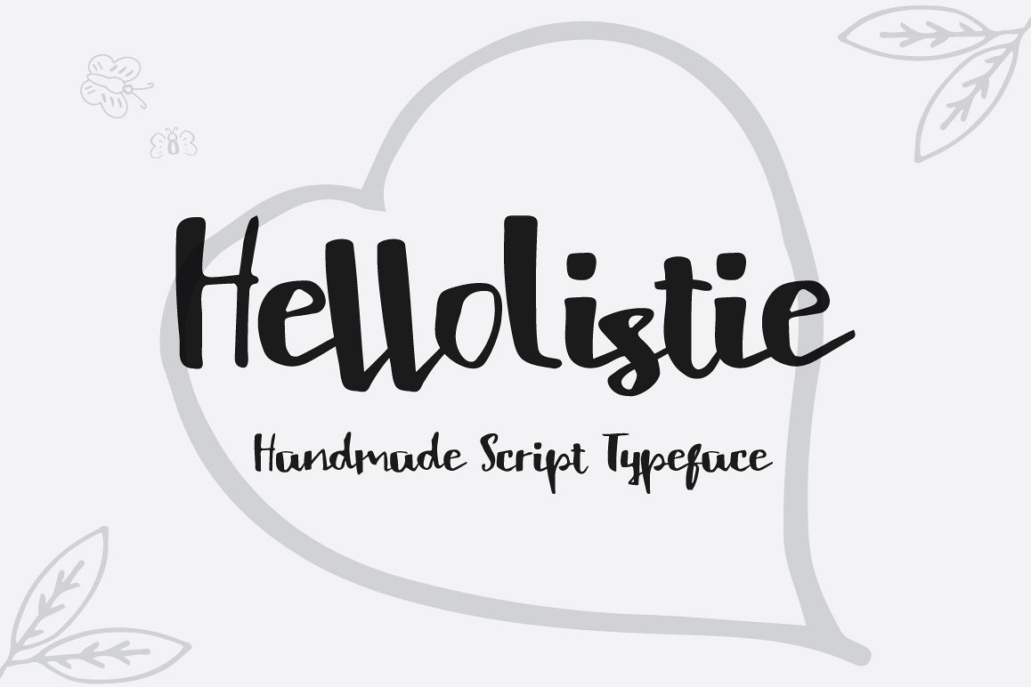 HelloListie Handmade Typeface example image 1