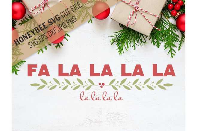 Fa La La La La svg example image 1