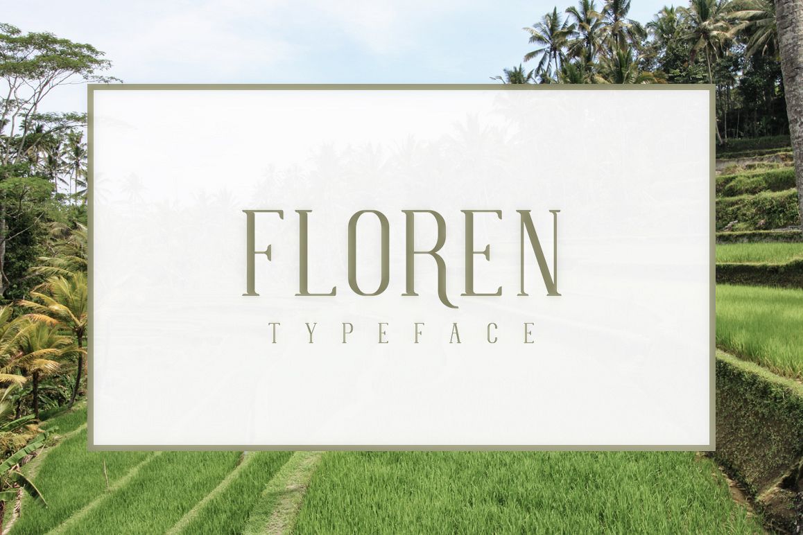 FLOREN TYPEFACE example image 1