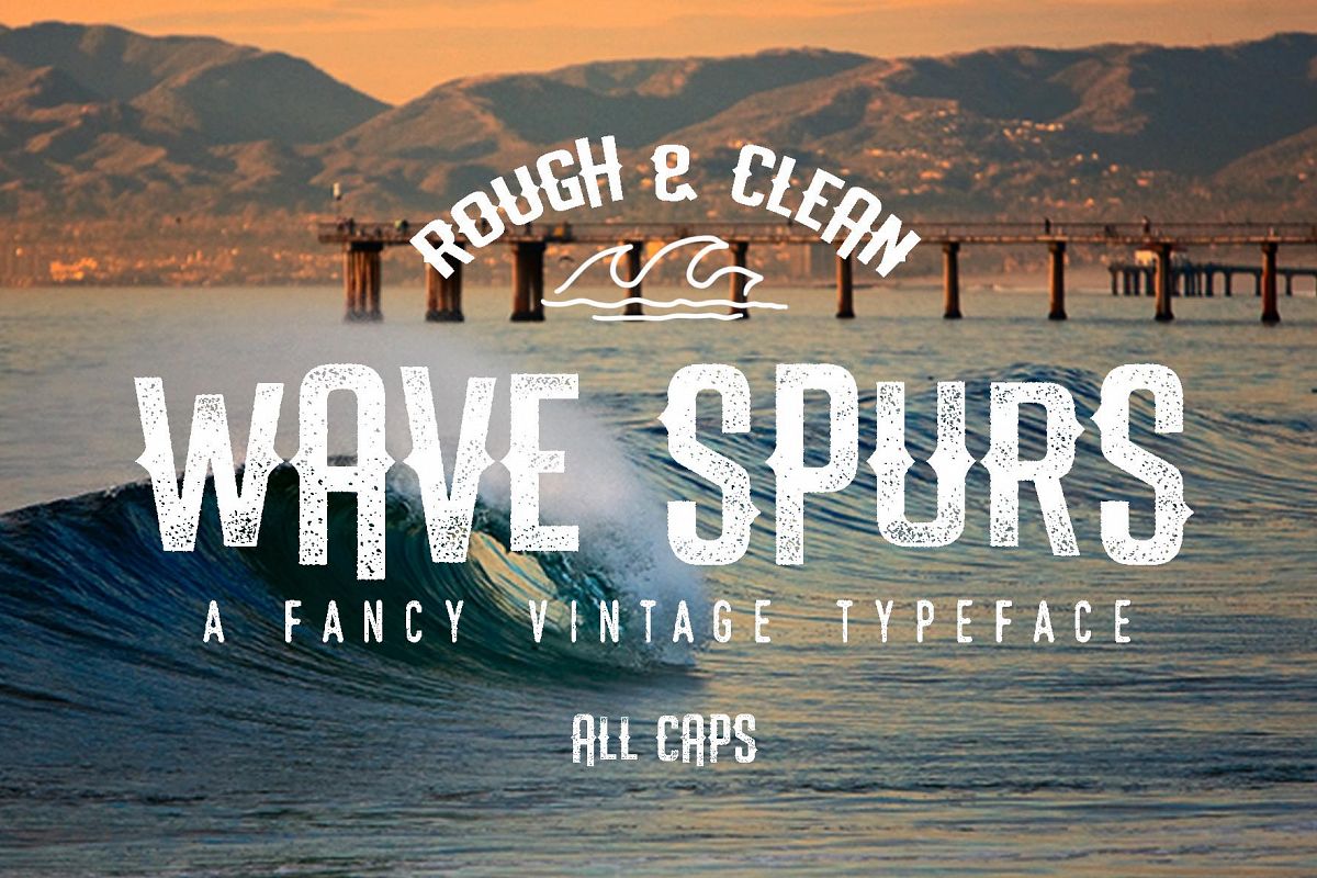 The Wave Spurs Typeface example image 1