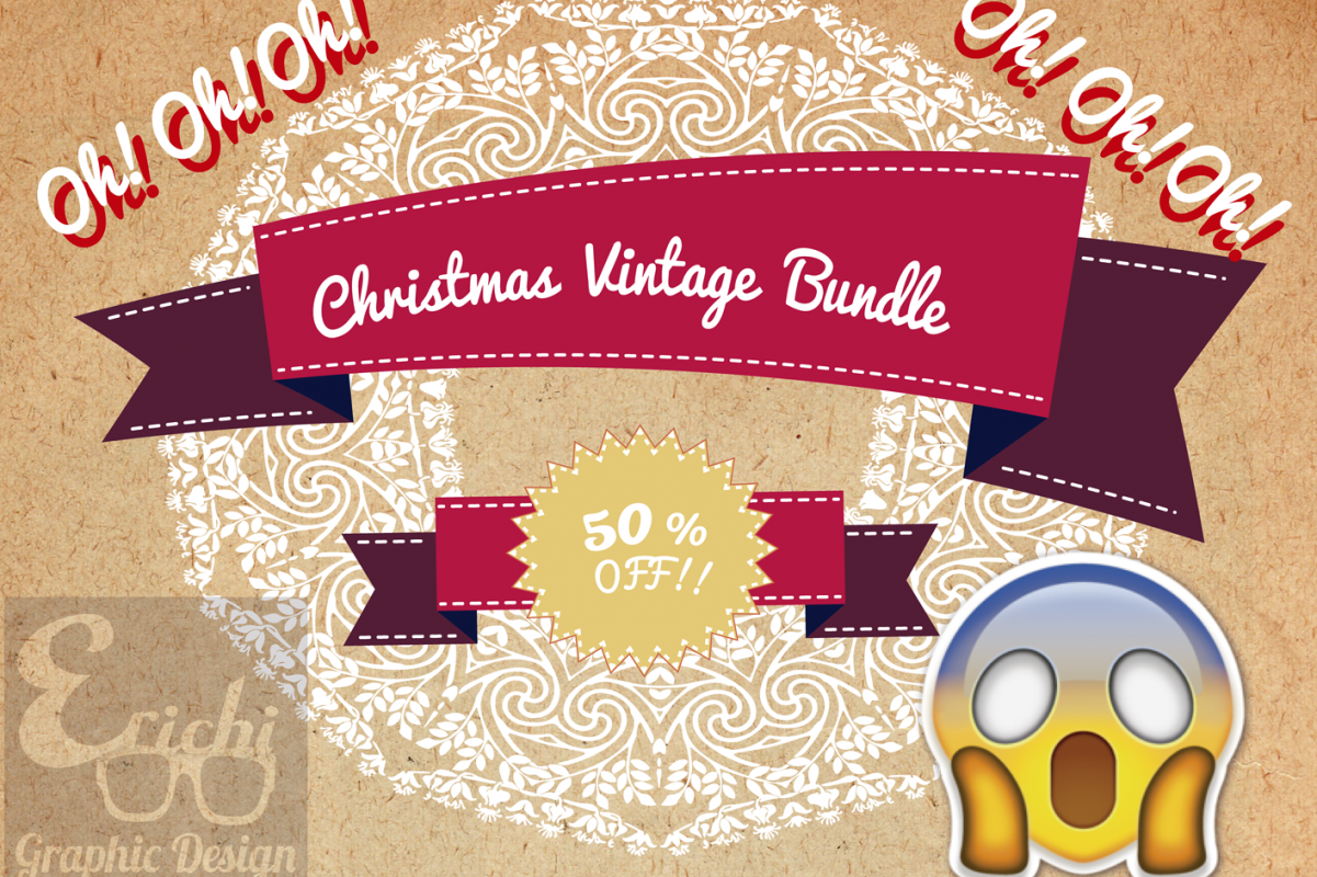 Christmas Vintage Bundle example image 1
