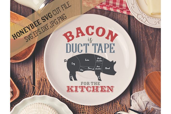 Bacon is Duct Tape svg example image 1