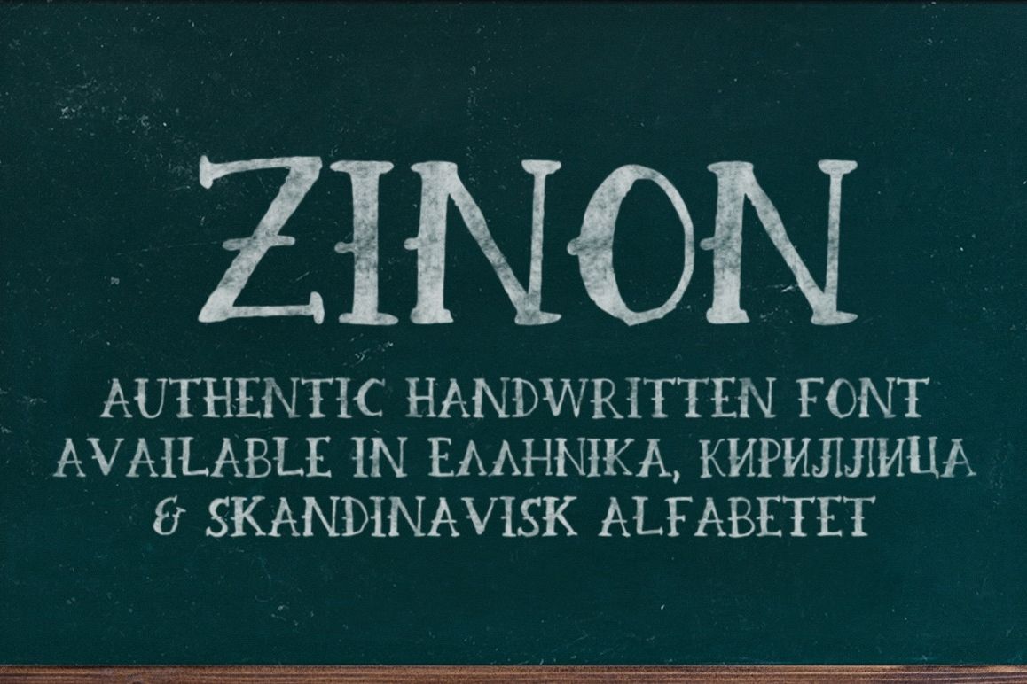Zinon Handwritten Font example image 1
