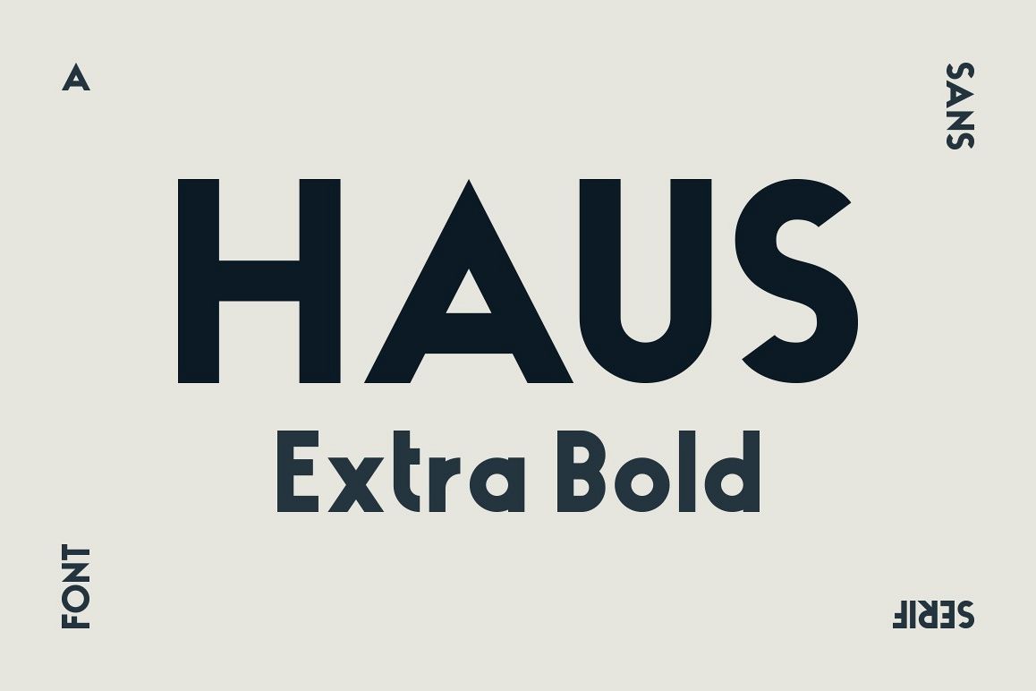 HAUS Sans Extra Bold example image 1