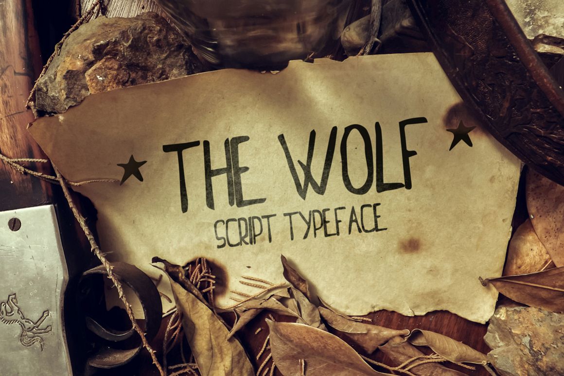 The Wolf font example image 1