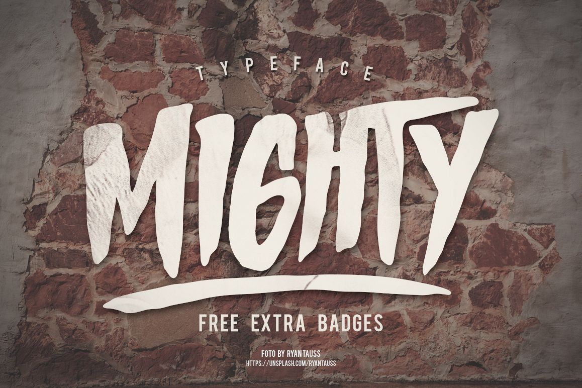 MIGHTY Typeface example image 1
