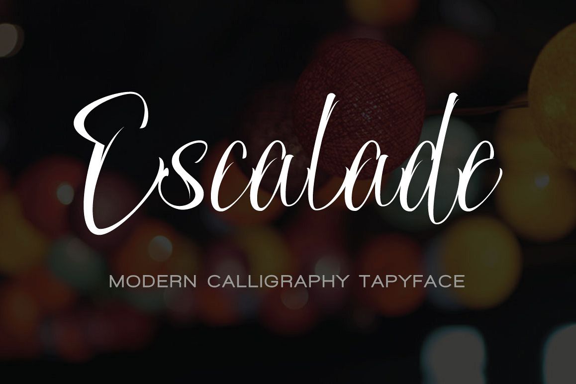 ESCALADE modern calligraphy example image 1