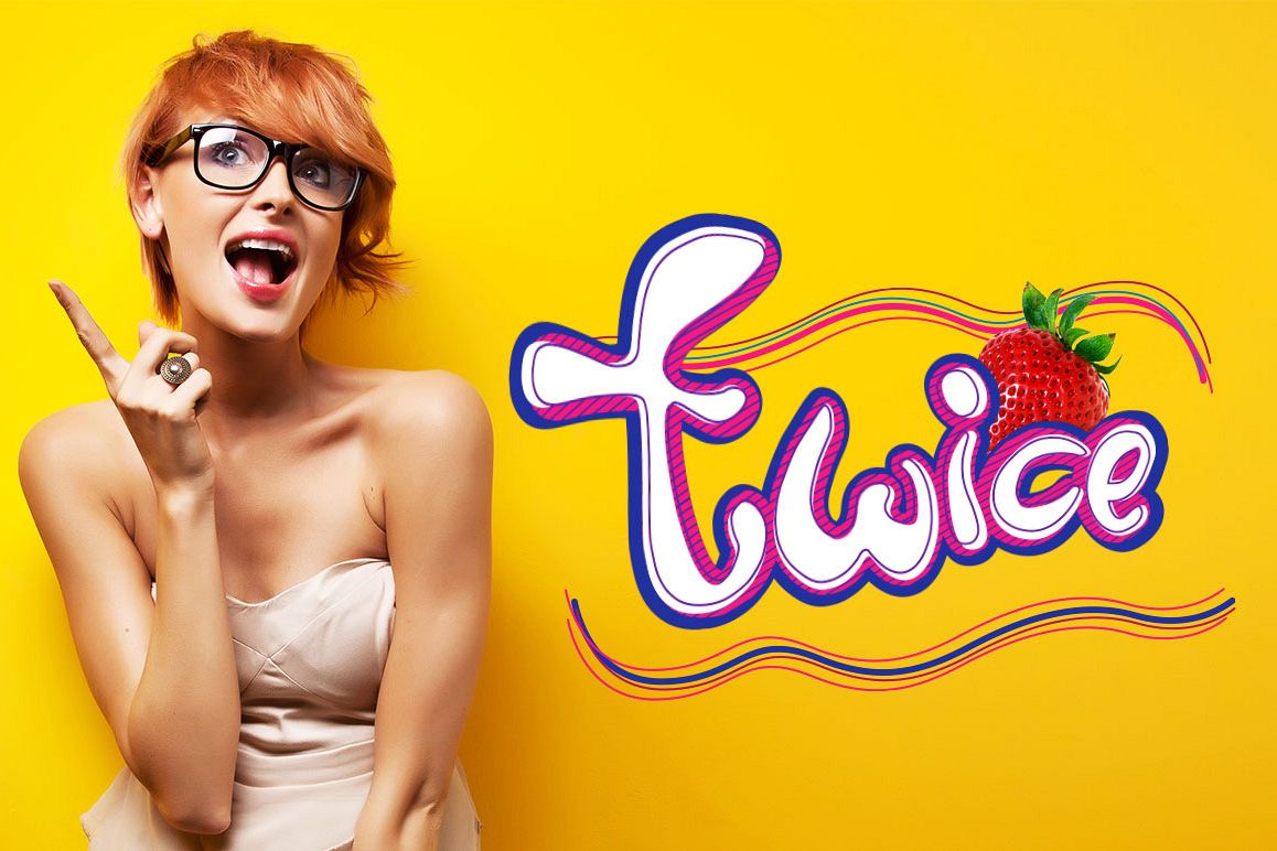 Twice Display Typeface example image 1