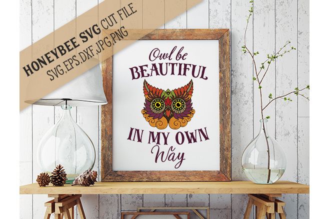 Beautiful Owl svg example image 1