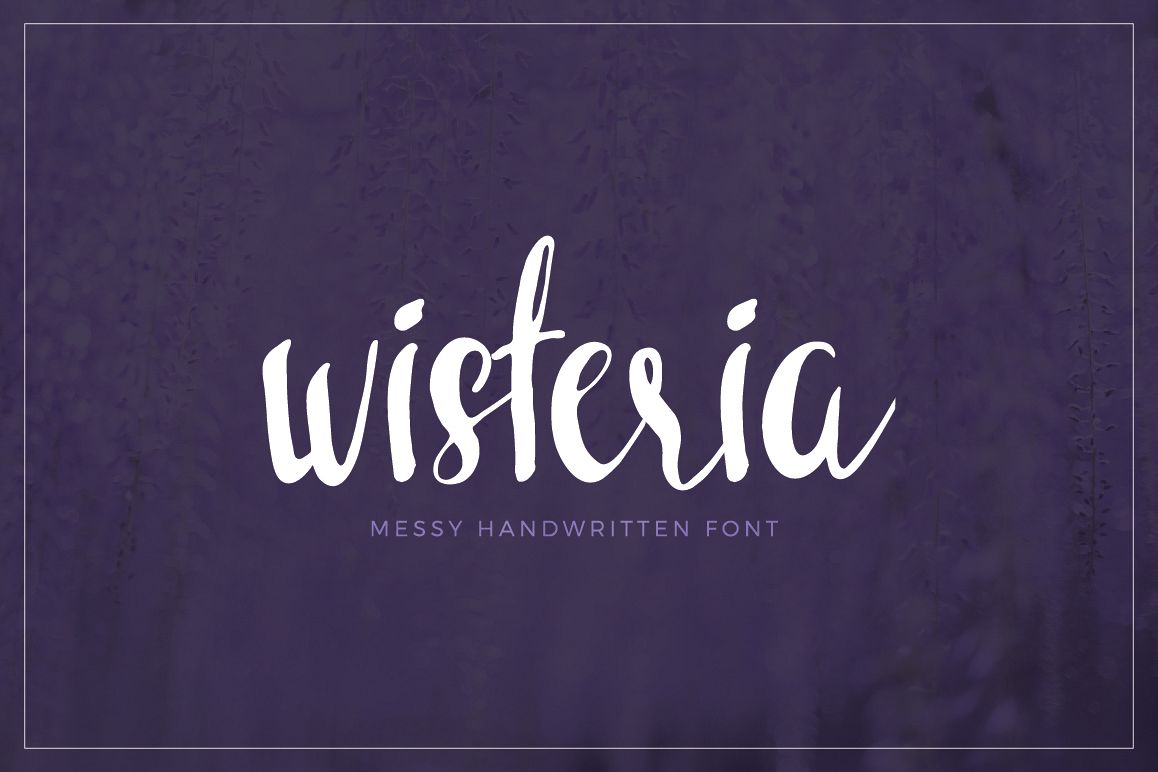 Wisteria Handwritten Font example image 1