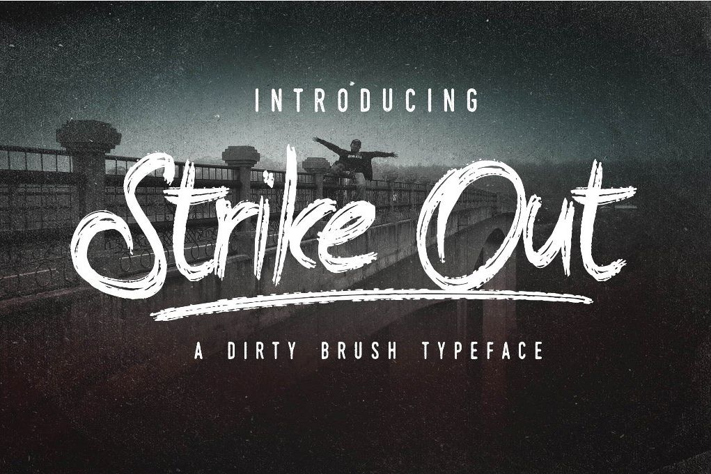 The Strike Out Typeface example image 1