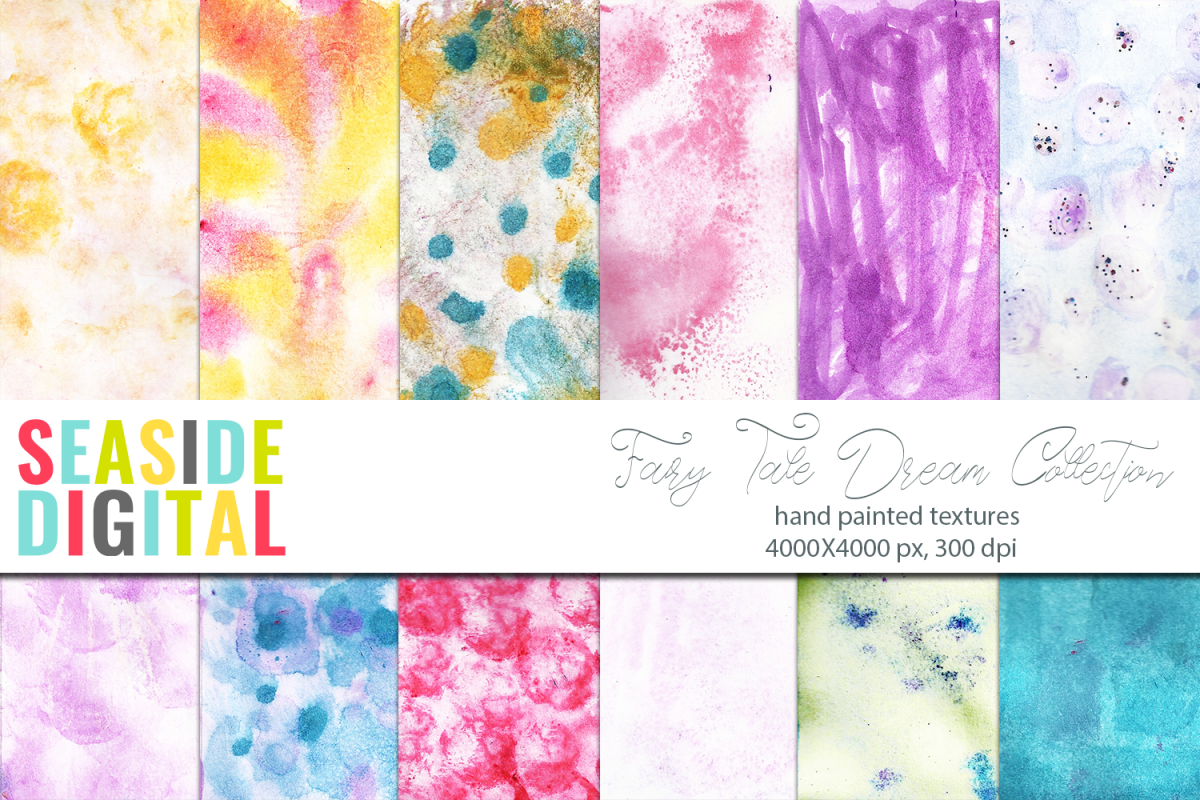 Watercolor Textures - Fairy Tale Dream example image 1