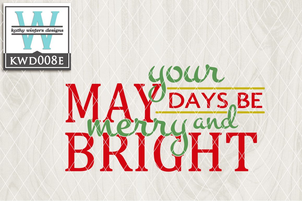 Christmas Cutting File KWD008E example image 1