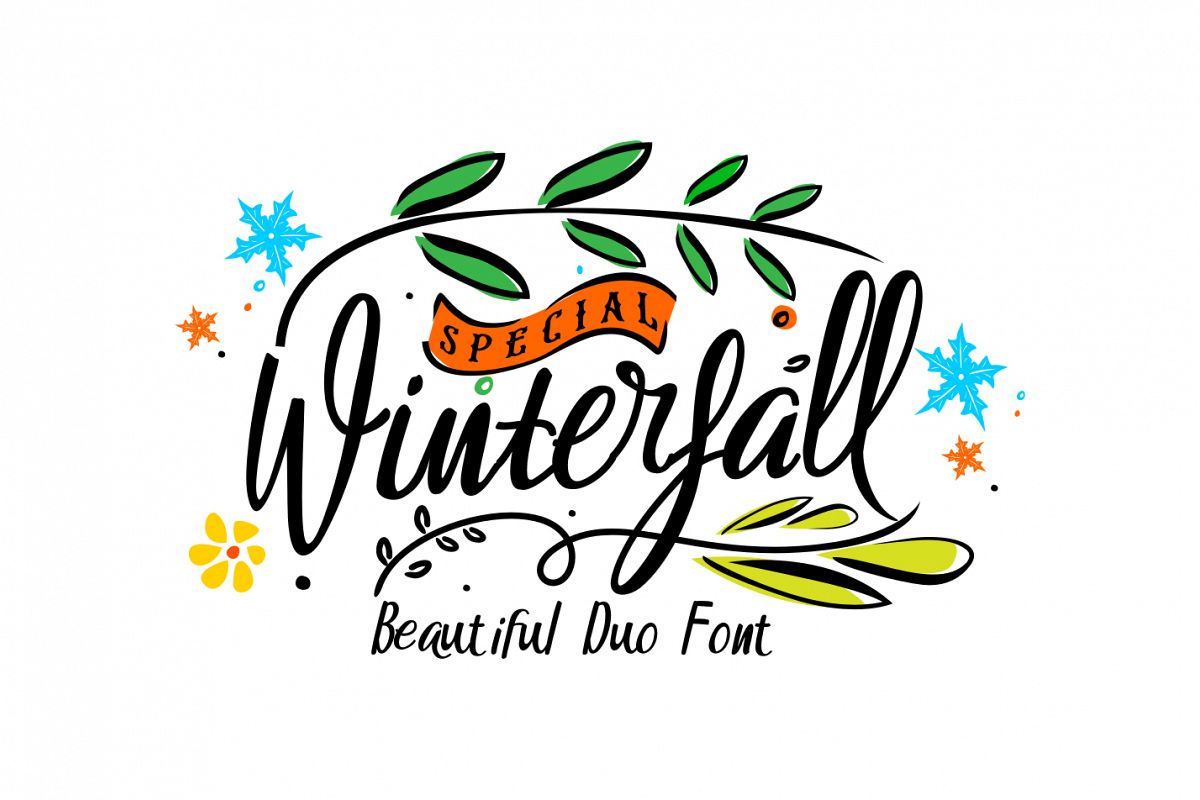 Winterfall Duo Font example image 1