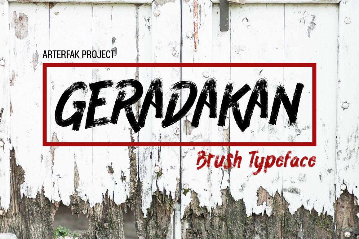 Geradakan Typeface example image 1