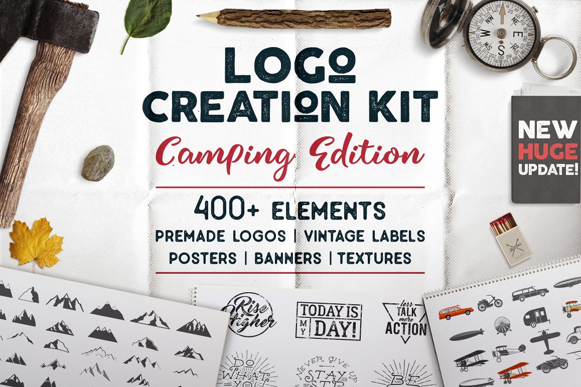 Logo Creation Kit - Camping Edition example image 1