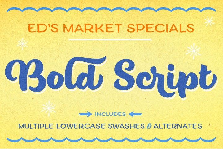 Ed's Market Bold Script example image 1