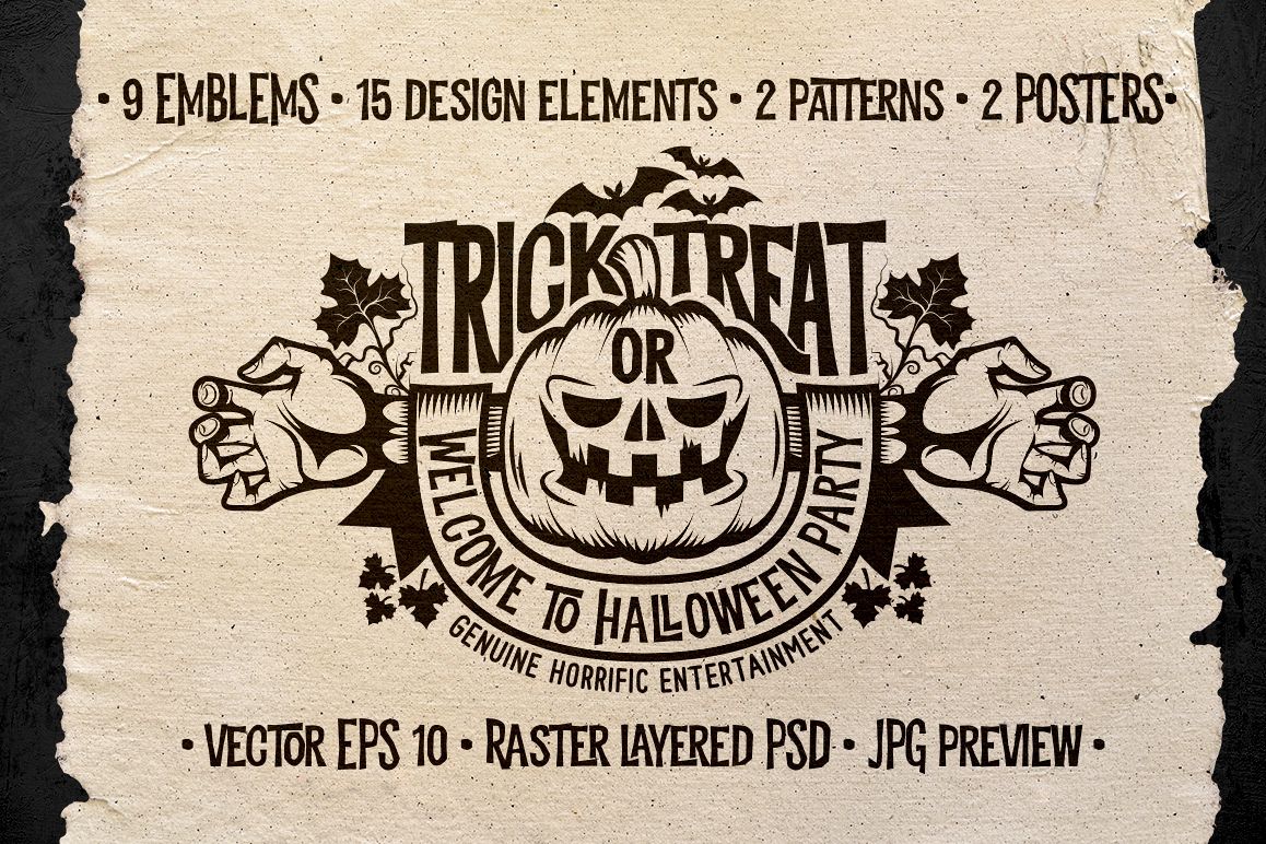 Halloween Logo Pack example image 1