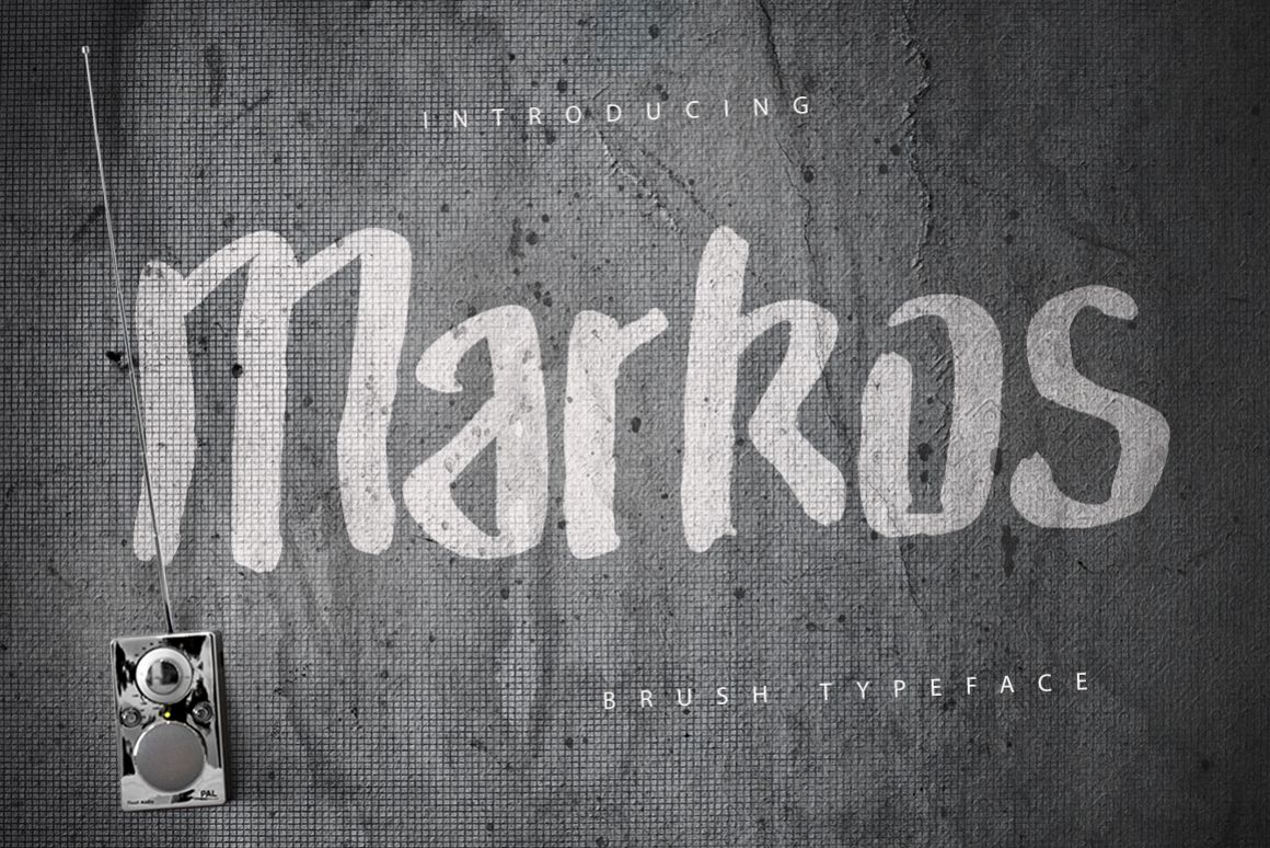Markos Brush Typeface example image 1