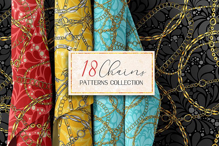 Chains Patterns Collection (410460) | Patterns | Design Bundles