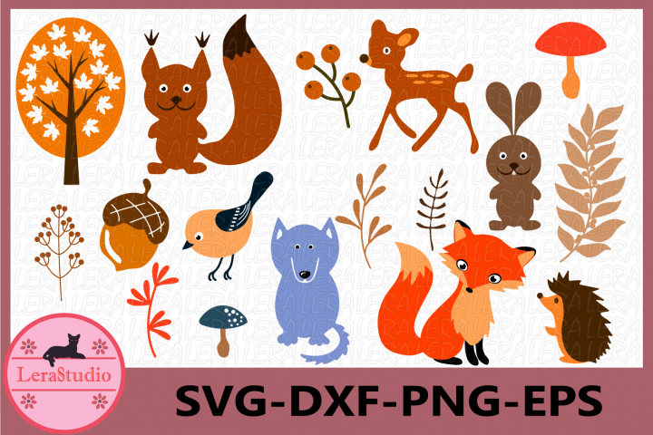 Download Forest Animals Svg, Woodland Animals Frames SVG, Animal ...