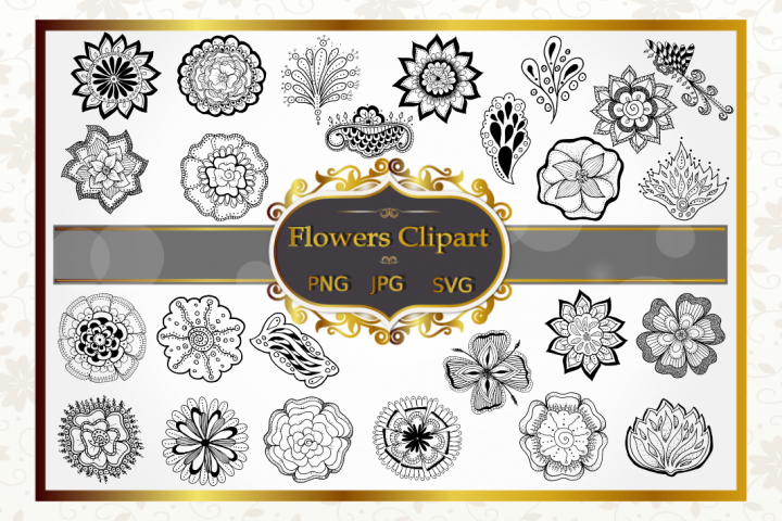 Flower Vector Clipart Collection