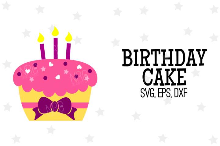 Download Birthday Cake SVG File (48017) | SVGs | Design Bundles