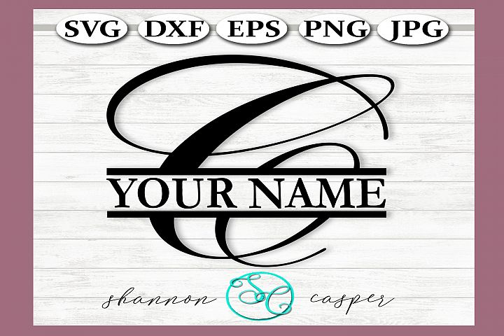 Download Split Monogram Letter C Single Letter File (291433) | SVGs ...