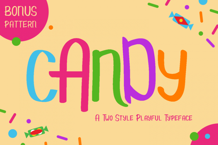 Candy - Kids Font & Pattern
