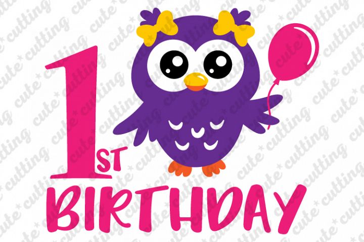 Download Birthday owl svg, owl svg, owl party svg, first birthday ...